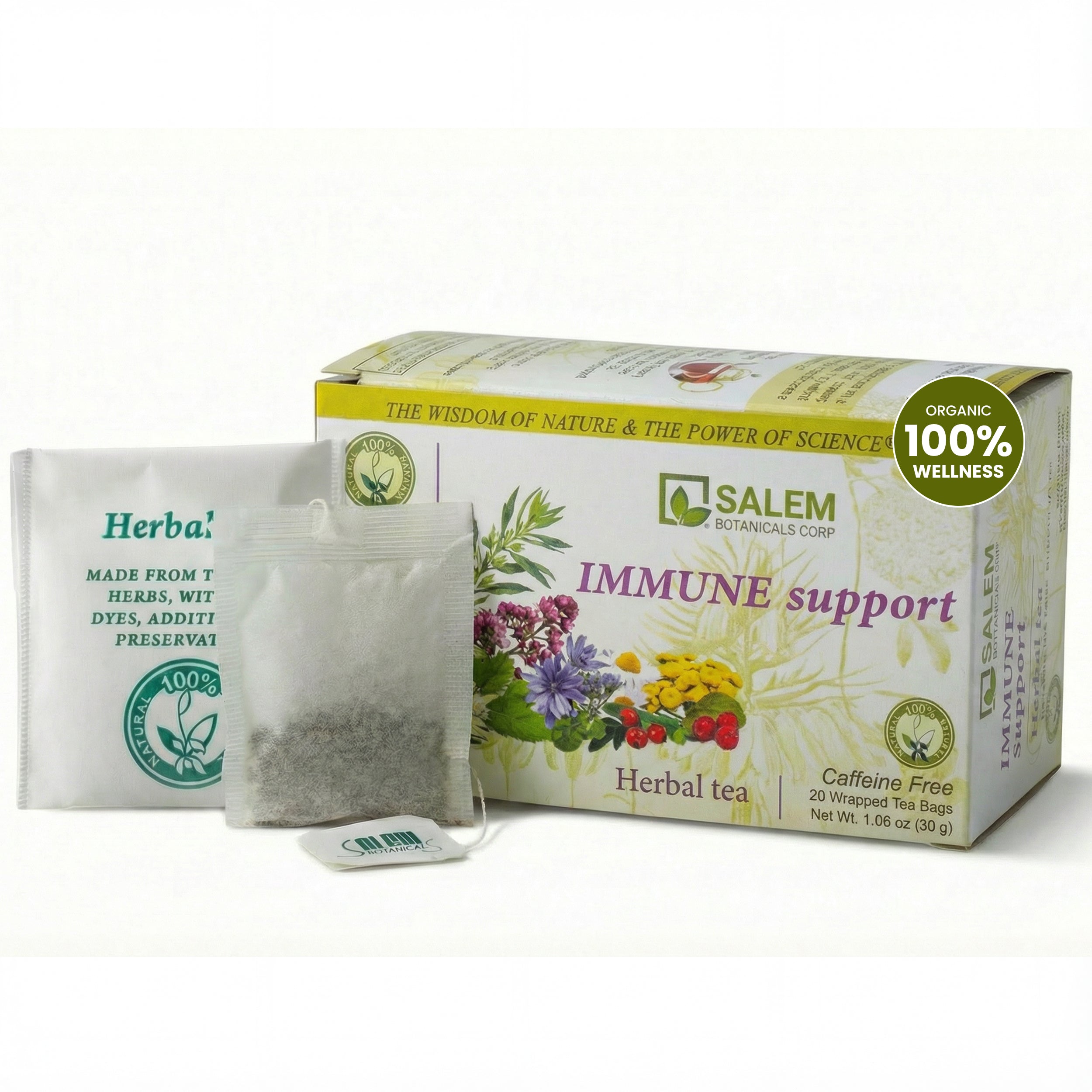 Immune Support Tea - 20 Tea Bags - Herbal Tea for Immune Defense & Daily Vitality