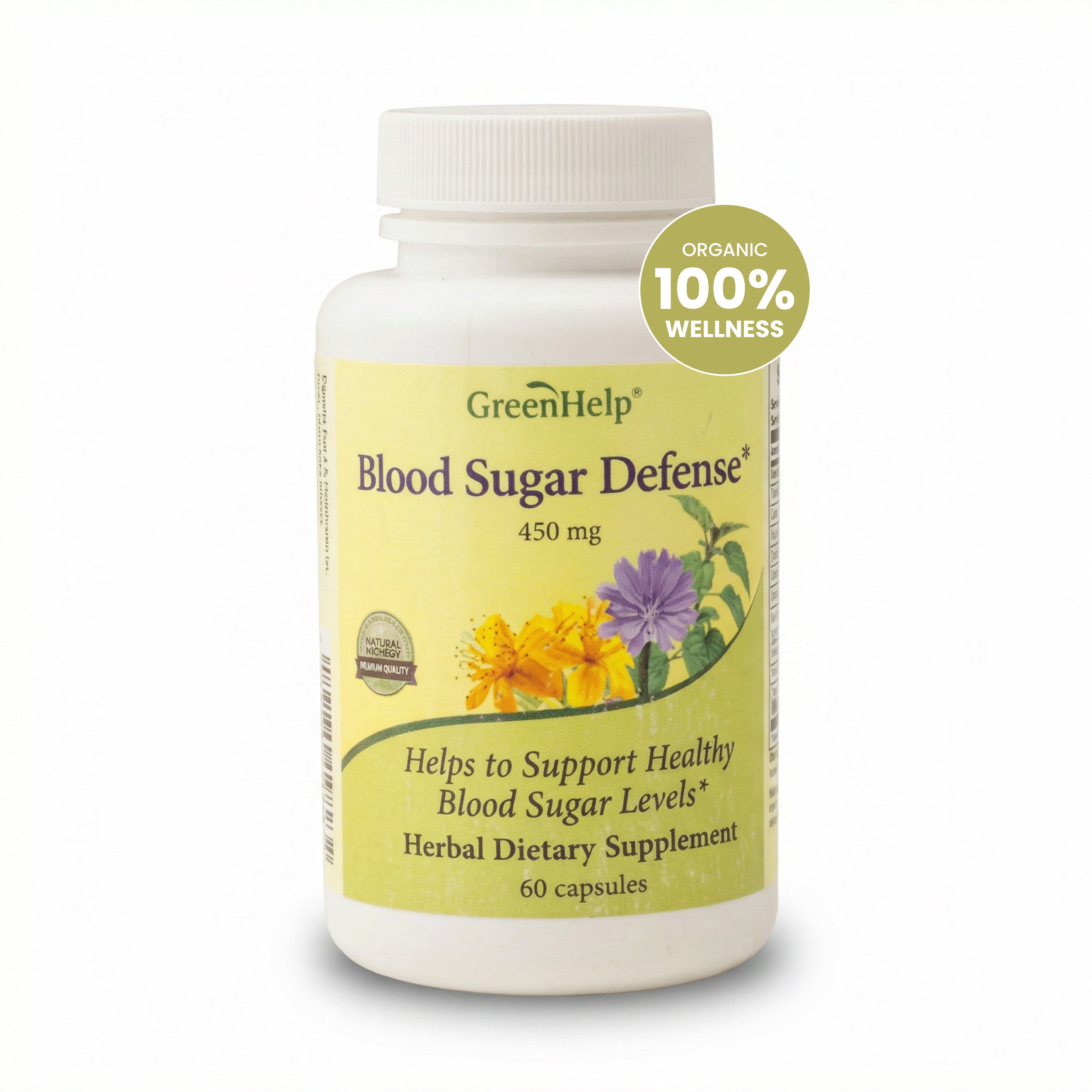 Blood Sugar Defense Capsules - 60 Capsules -Herbal Capsules for Healthy Blood Sugar Metabolism & Reduce Sugar Cravings