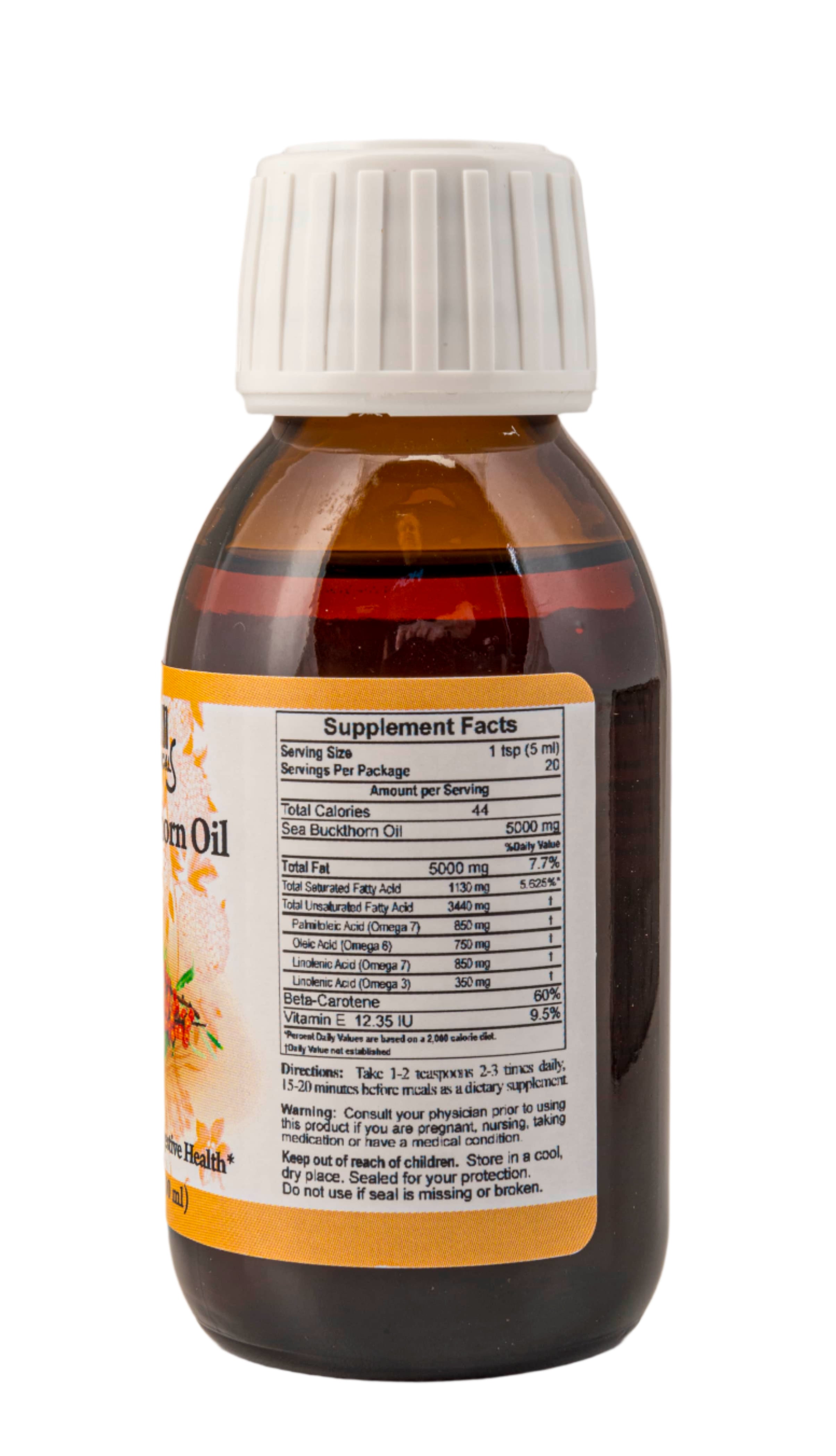 Sea Buckthorn Oil - 100ml Digestive Health Herbal Oil