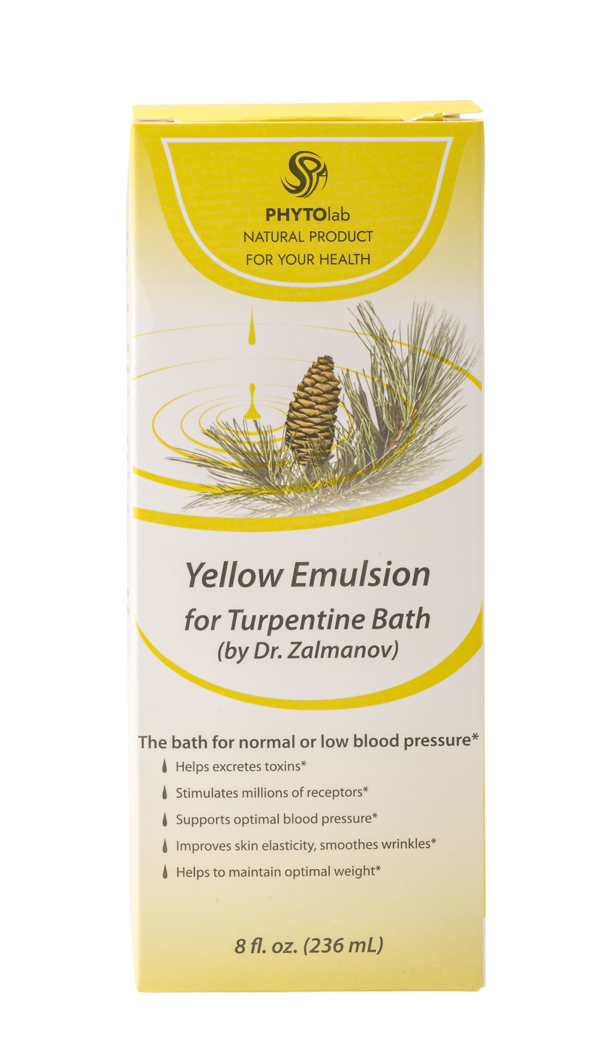 Yellow Turpentine Rejuvenating Bath Emulsion by Dr. Zalmanov