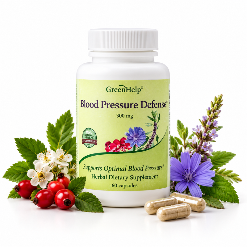 Blood Pressure Defense Capsules - 60 Capsules | Natural Support for Blood Flow & Cardiovascular Health