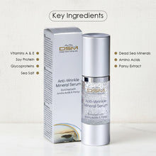 Anti-Wrinkle Serum with Dead Sea Minerals, Amino Acids, Vitamin A & E, Soy Protein & Pansy Extract