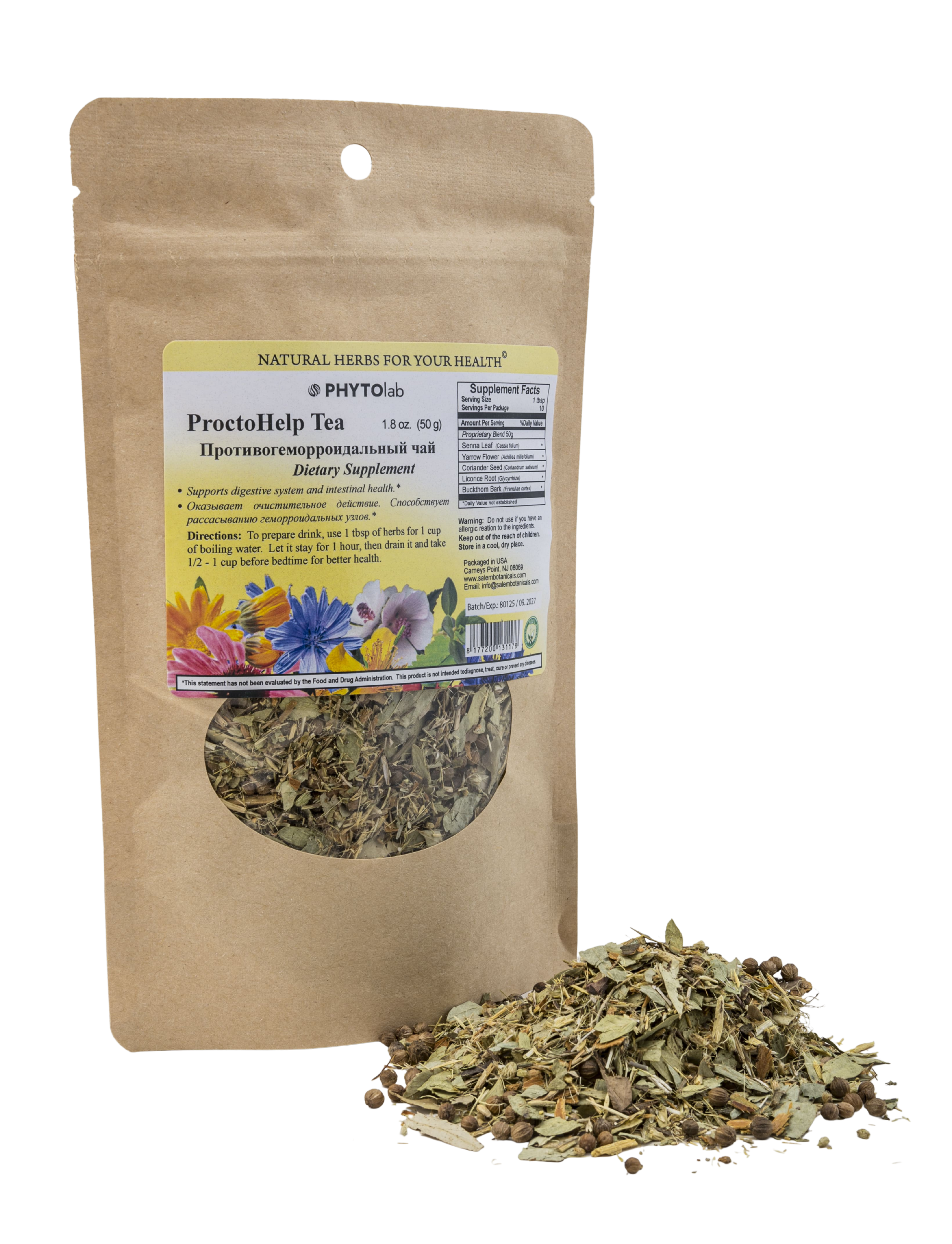 ProctoHelp Blend - 1.8 oz - Herbal Blend for Digestive Support & Intestinal Health