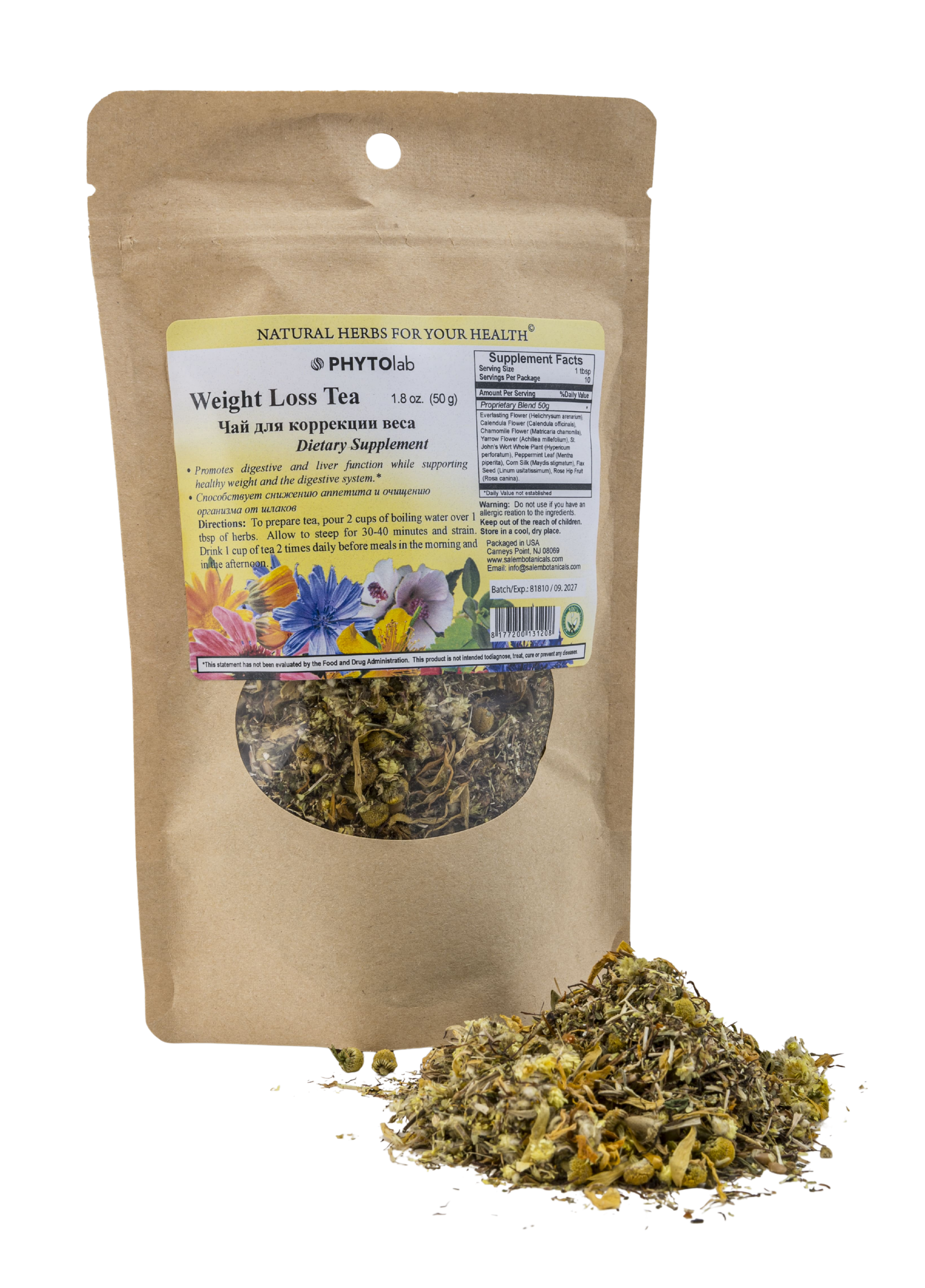 Weight Loss Tea Blend - 1.8 oz - Herbal Blend for Metabolism & Digestion Support