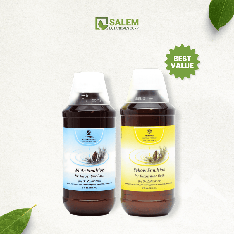 White & Yellow Turpentine Rejuvenating Bath Emulsions