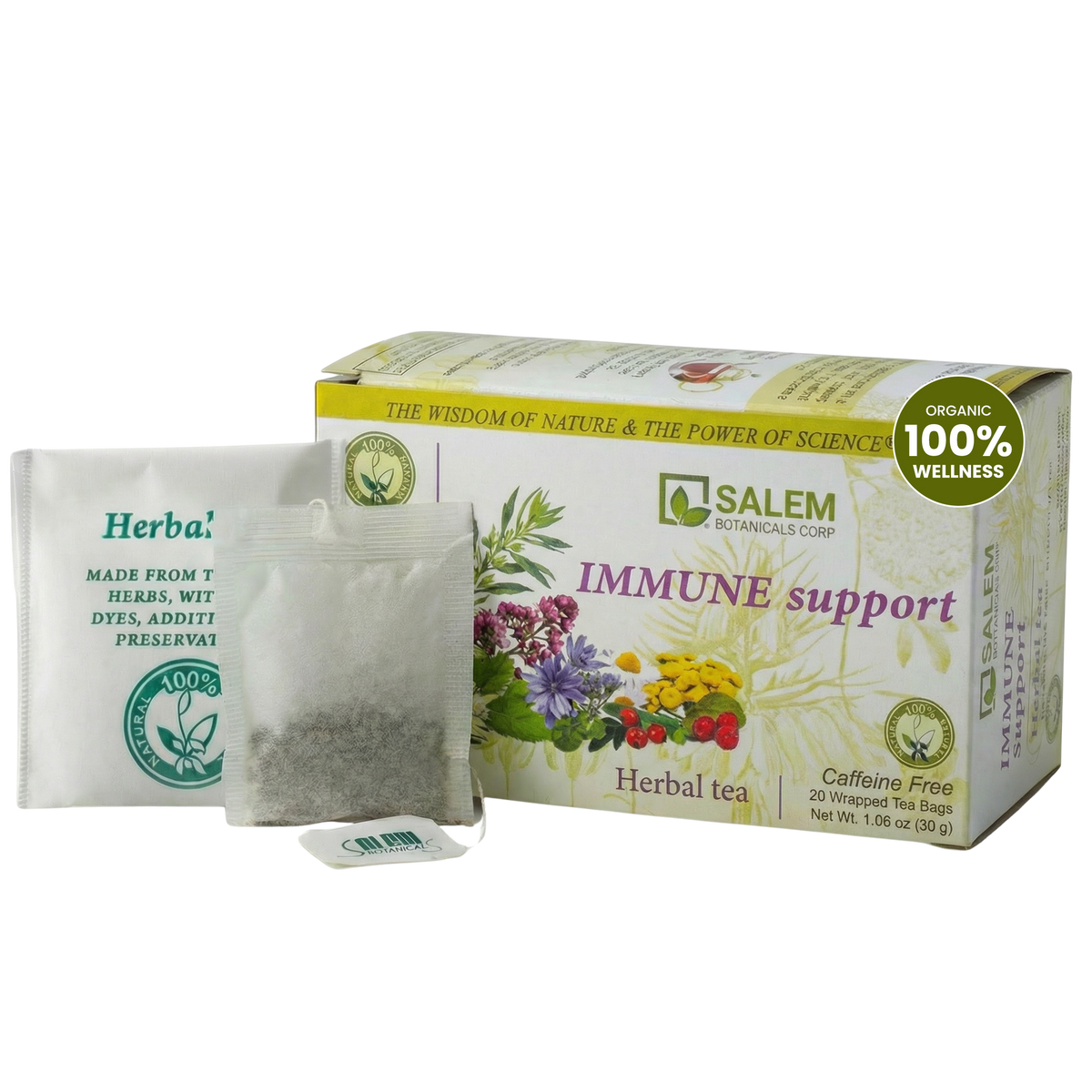 Immunity Support Tea Immune Support Tea - 20 Tea Bags - Herbal Tea for Immune Defense & Dai ...
