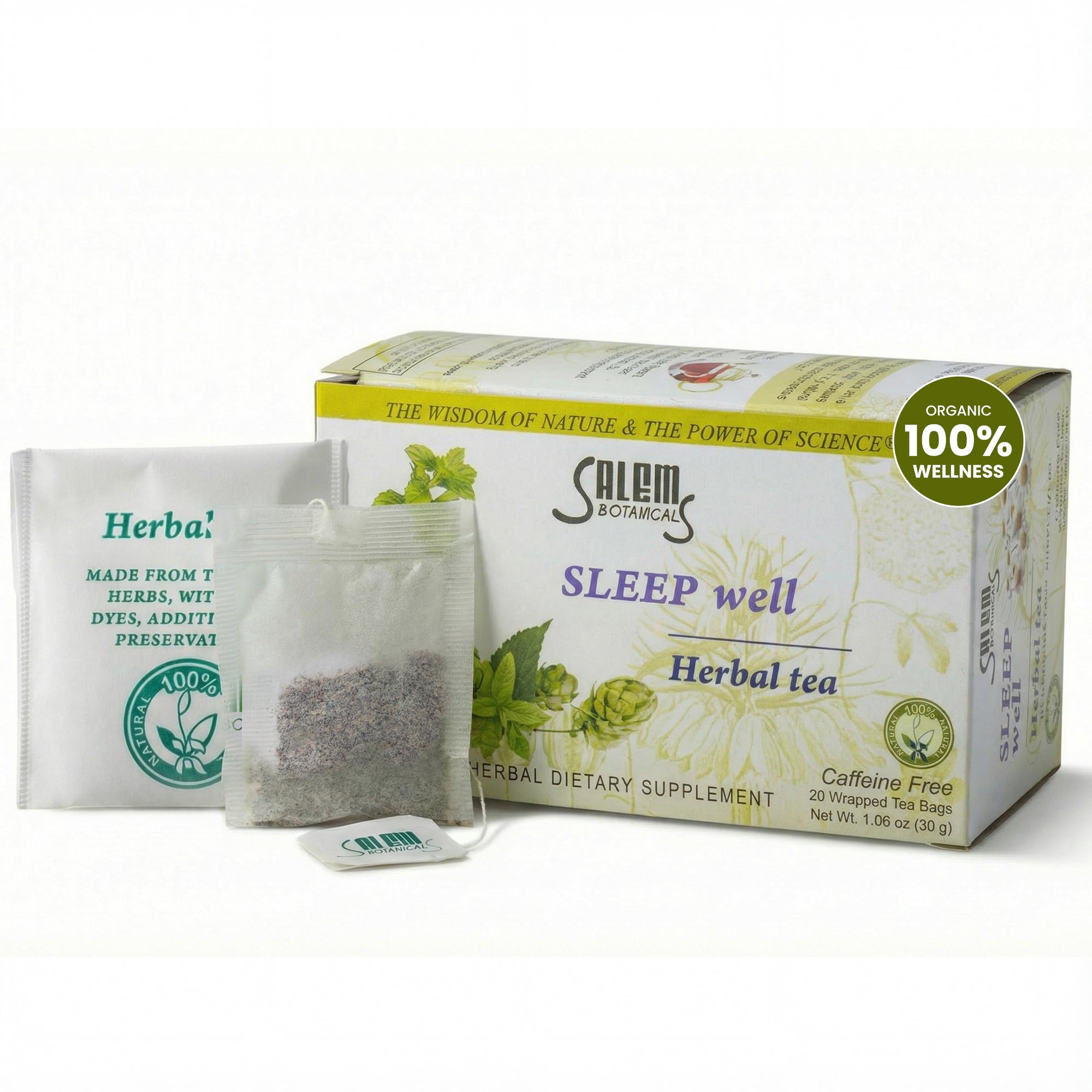 Sleep Well Tea - 20 Tea Bags - Herbal Tea for Relaxation & Restful Sleep Support