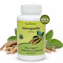 Ashwagandha Capsules - 100 Capsules - Natural Adaptogen for Stress Relief, Sleep Support & Cognitive Function