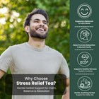 Stress Relief Tea - 20 Tea Bags - Herbal Tea for Calm Mood & Nervous System Balance Support