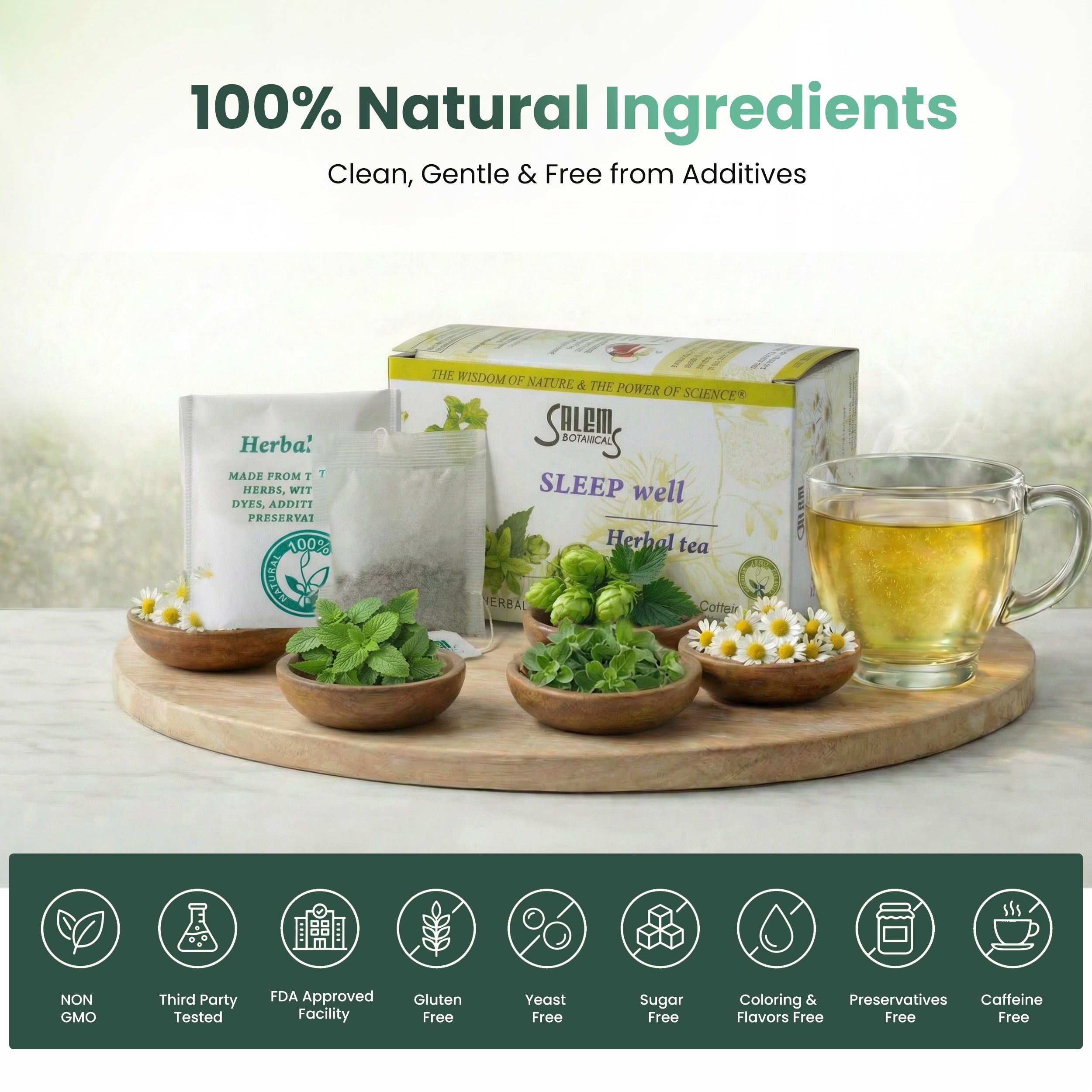 Sleep Well Tea - 20 Tea Bags - Herbal Tea for Relaxation & Restful Sleep Support