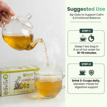 Stress Relief Tea - 20 Tea Bags - Herbal Tea for Calm Mood & Nervous System Balance Support