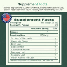 Water Balance Tea - 20 Tea Bags - Supports Fluid Balance & Natural Diuretic Function