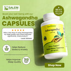 Ashwagandha Capsules - 100 Capsules - Natural Adaptogen for Stress Relief, Sleep Support & Cognitive Function