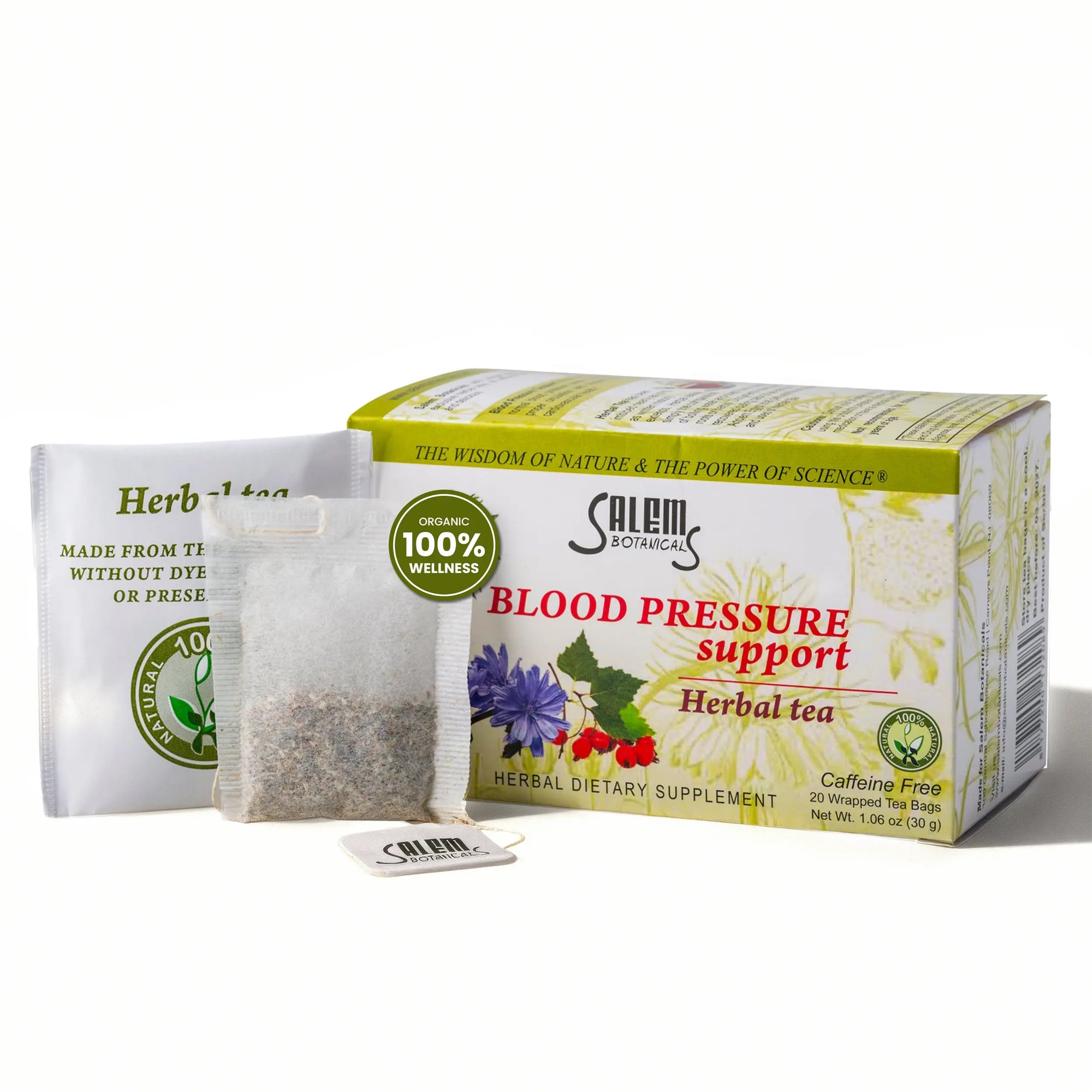 Blood Pressure Support Tea - 20 Tea Bags - Herbal Tea for Cardiovascular & Circulatory Support