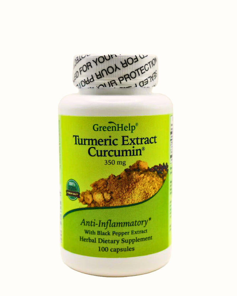 Turmeric Extract & Black Pepper Capsules - Pack of 100 Capsules