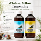 White & Yellow Turpentine Rejuvenating Bath Emulsions