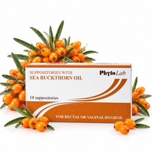 Sea Buckthorn Suppositories -  10 Suppositories - Natural Remedy for Hemorrhoid Relief, Tissue Healing & Inflammation Reduction