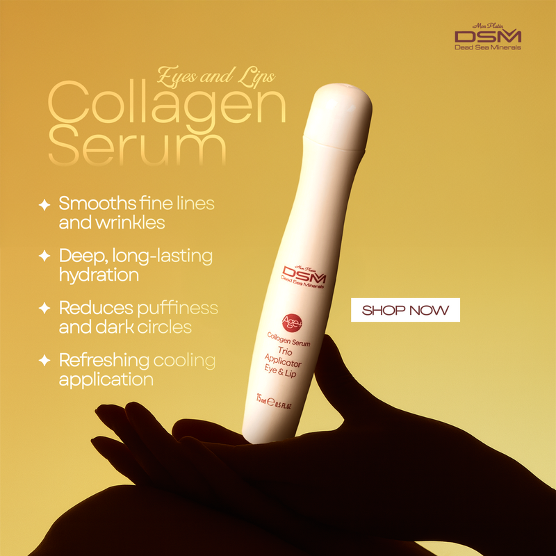 Collagen Eye & Lip Serum with Dead Sea Minerals, Hyaluronic Acid & Vitamin E