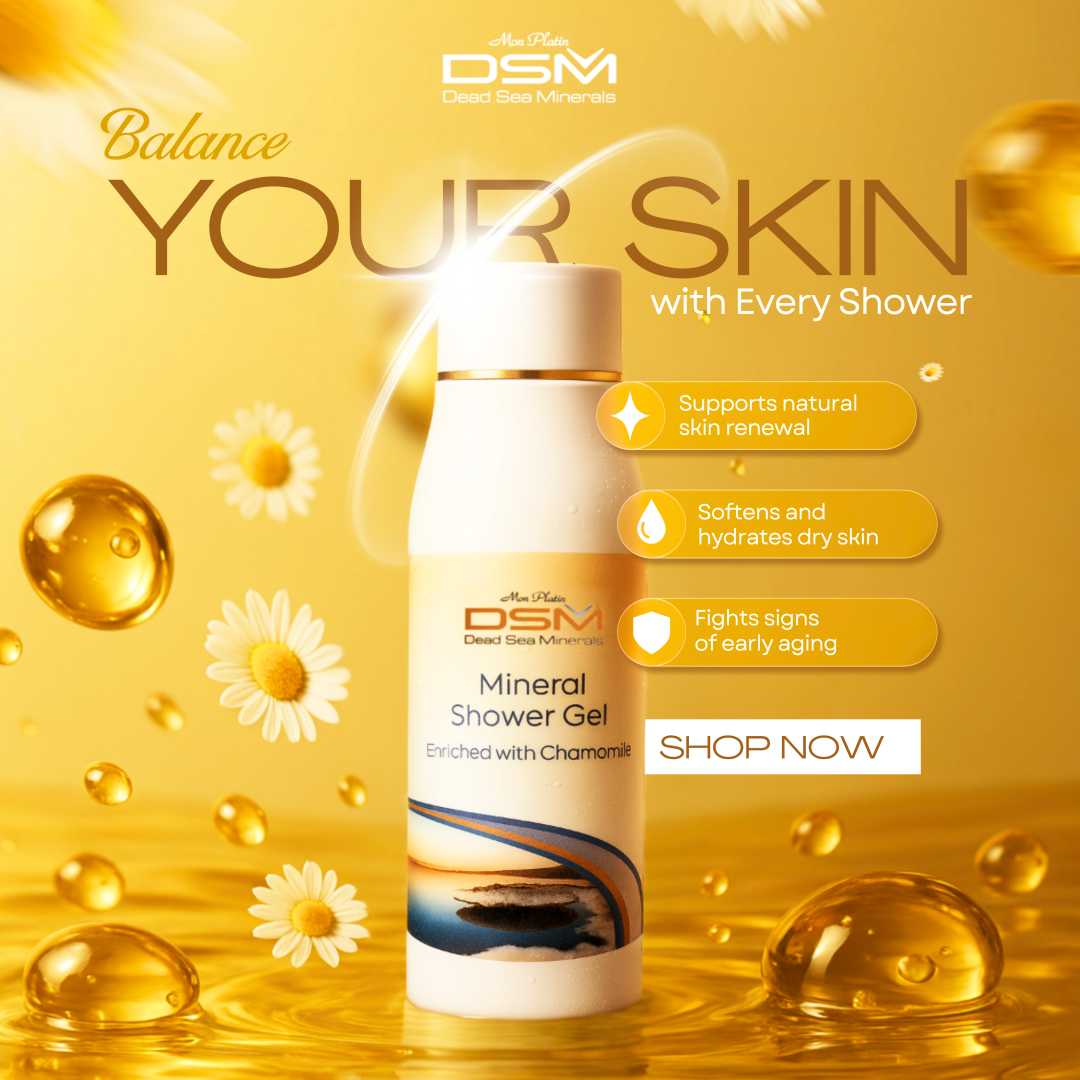 Mineral Shower Gel with Dead Sea Minerals & Chamomile