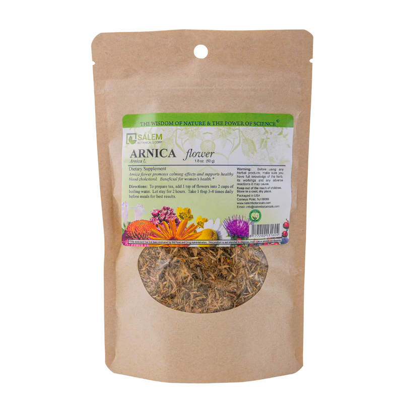 Arnica Flower - 1.8 oz (50 g) - Dried Flowers Herbal Tea for Immune Support, Joint Health & Seasonal Wellness