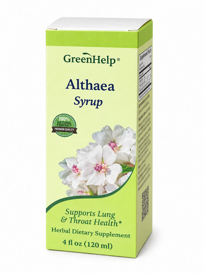 Althaea Syrup - 3.4 fl oz (100 mL) - Herbal Syrup for Inflammation Relief, Respiratory & Digestive Support