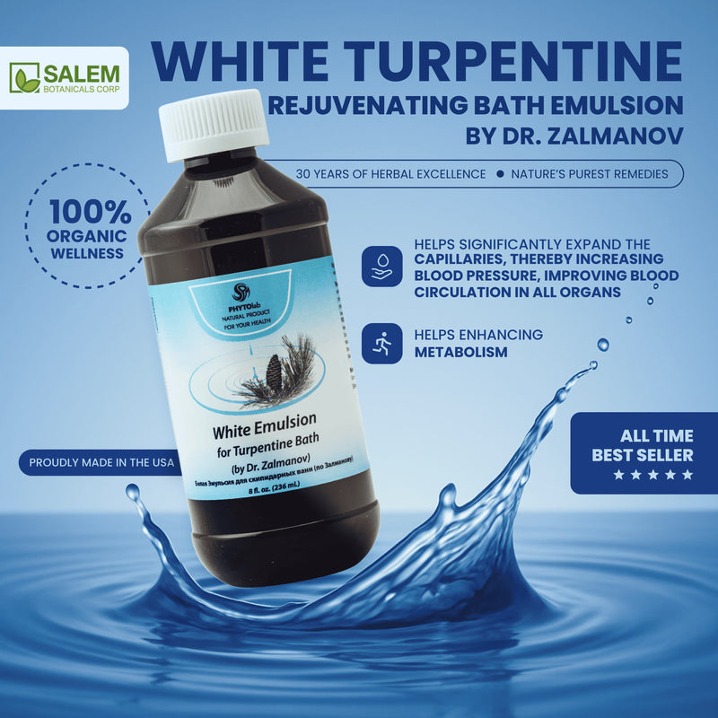 White Turpentine Rejuvenating Bath Emulsion by Dr. Zalmanov