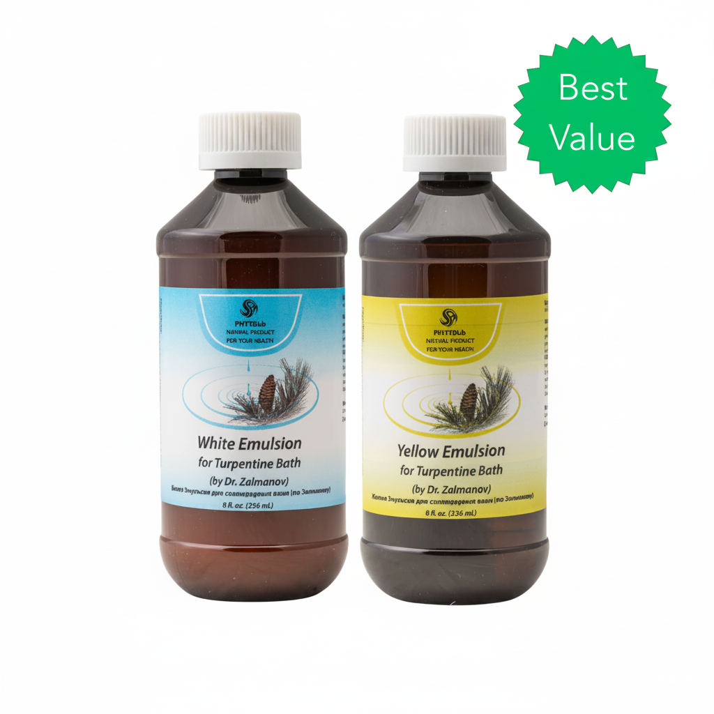 White & Yellow Turpentine Rejuvenating Bath Emulsions