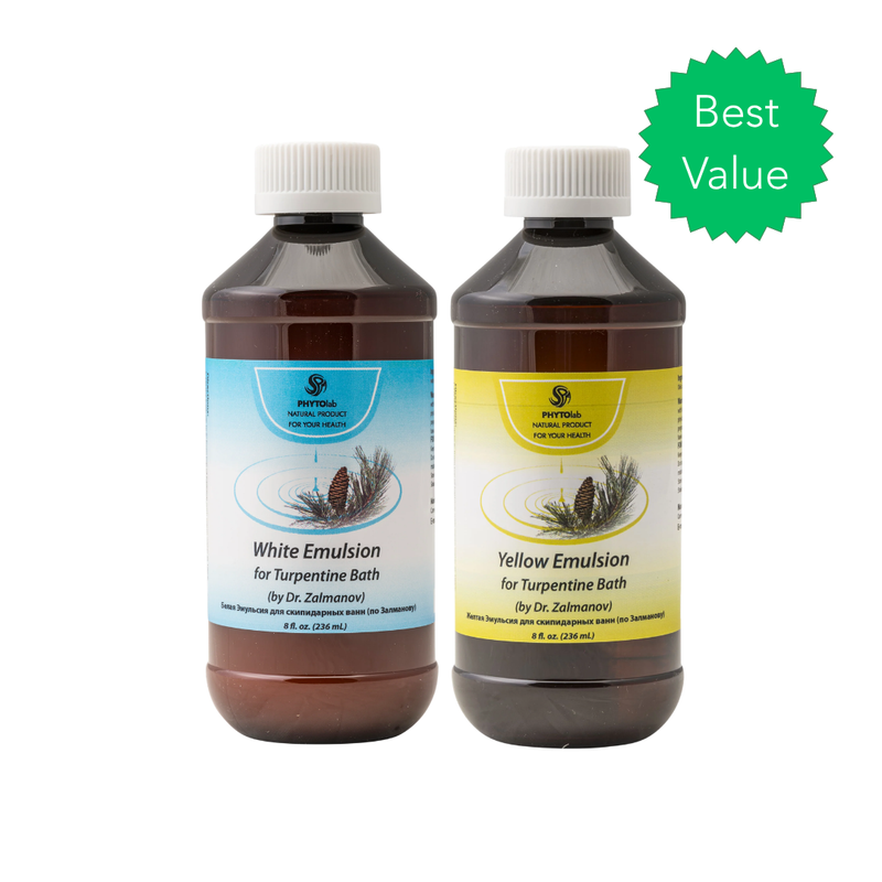 White & Yellow Turpentine Rejuvenating Bath Emulsions