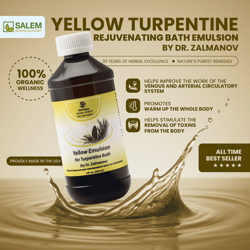 Yellow Turpentine Rejuvenating Bath Emulsion by Dr. Zalmanov