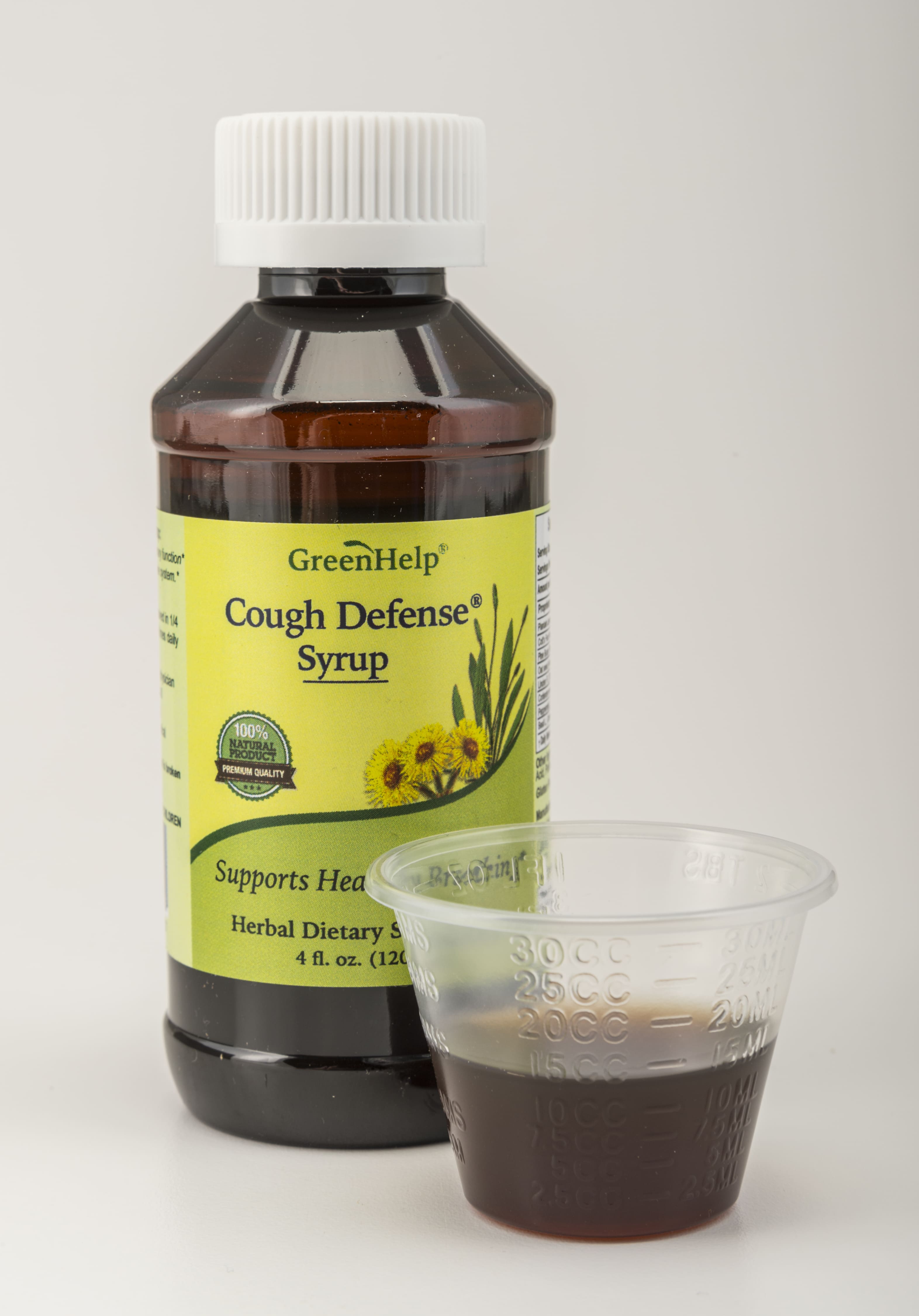 Cough Defense Syrup - 4 fl oz (120 ml) - Supports Respiratory