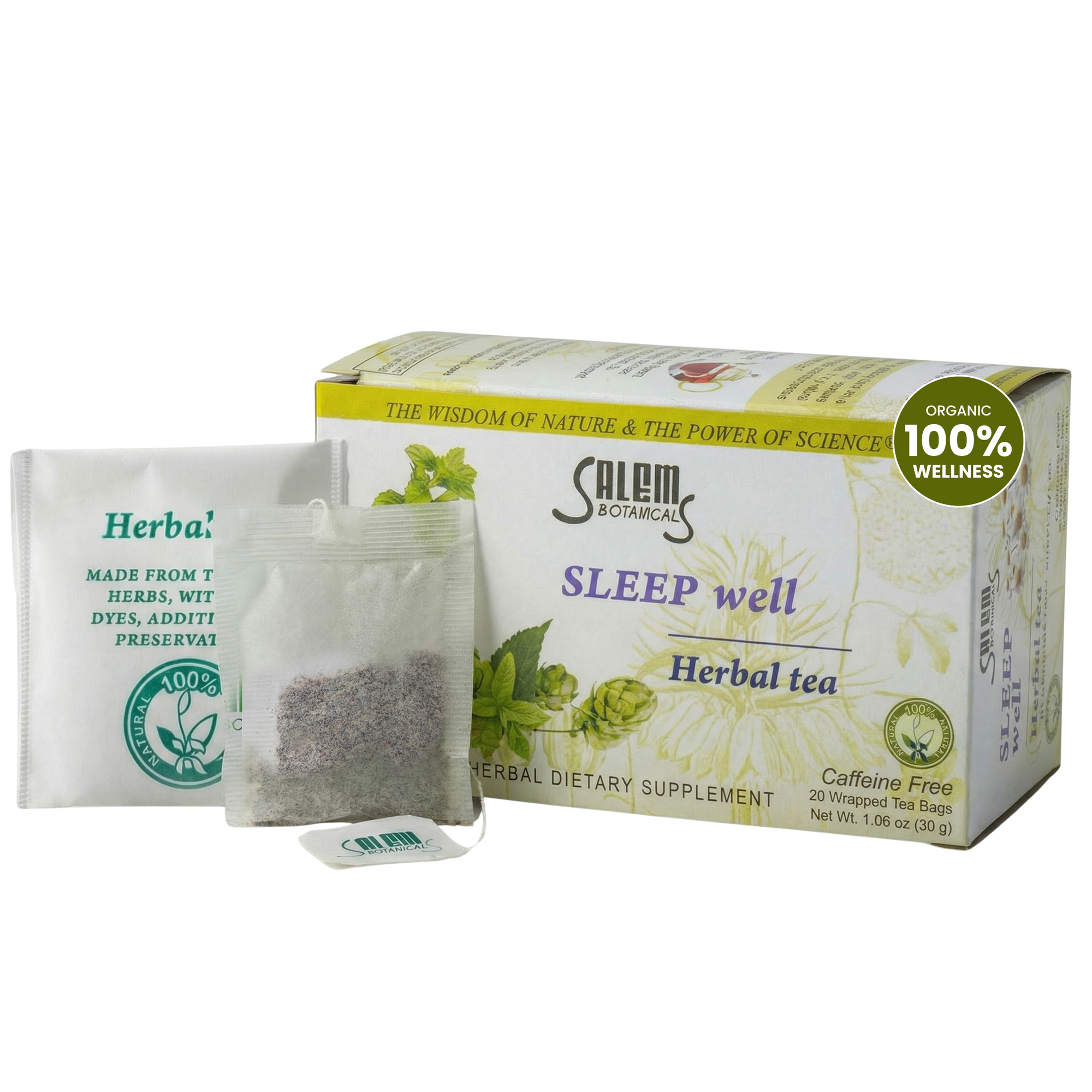 Sleep Well Tea - 20 Tea Bags - Herbal Tea for Relaxation & Restful Sleep Support