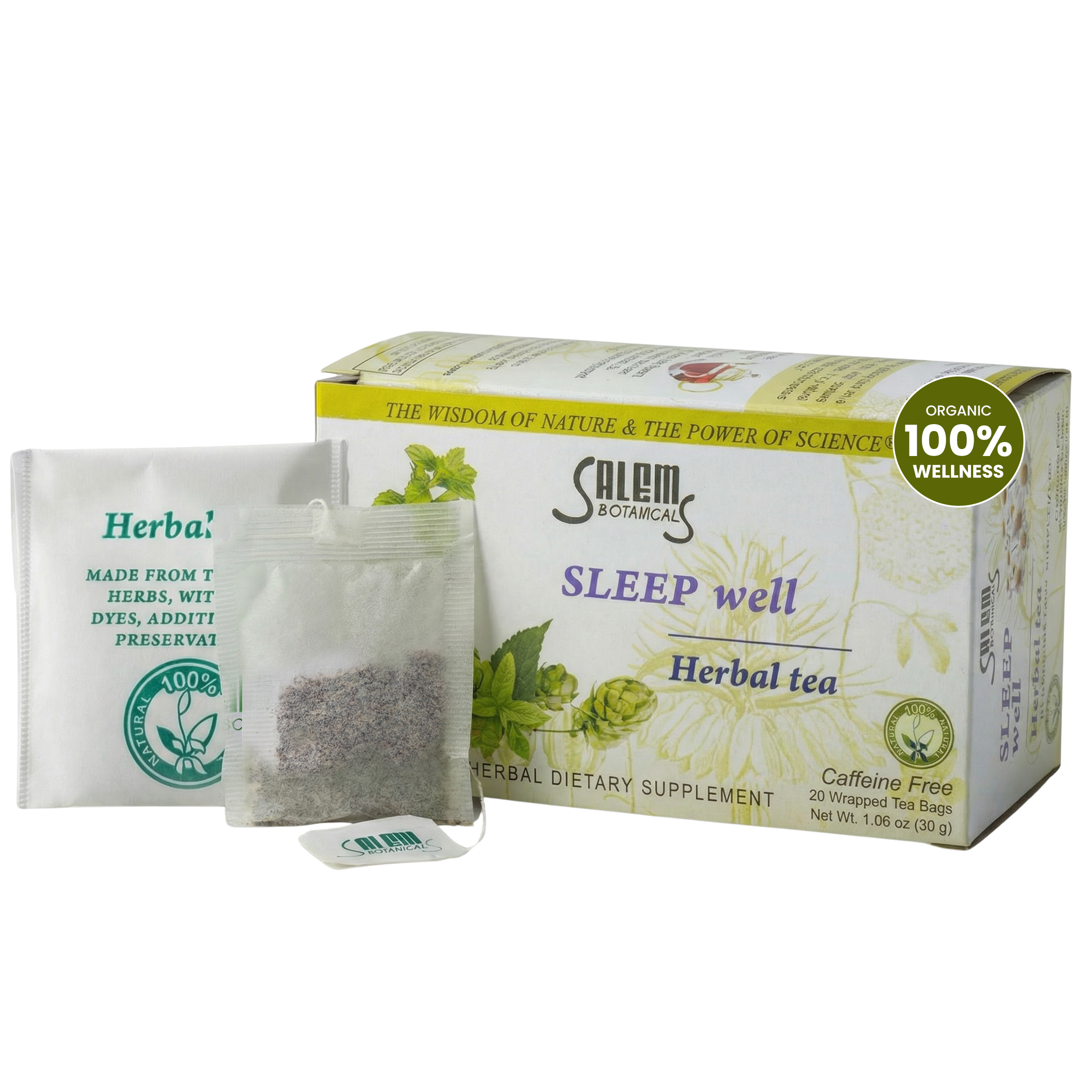 Sleep Well Tea - 20 Tea Bags - Herbal Tea for Relaxation & Restful Sleep Support