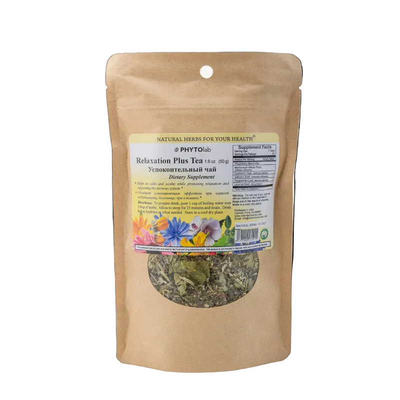 Relaxation Plus Blend - 1.8 oz - Herbal Blend for Calming for Stress & Sleep Support