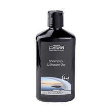 Premium Shampoo & Shower Gel for Men with Dead Sea Minerals, Vitamins A, C, E & B5