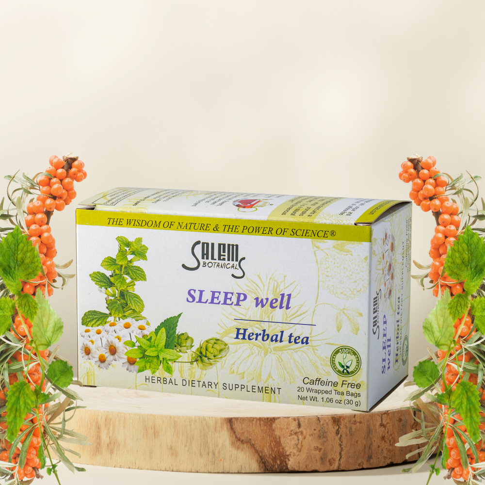 Sleep Well Tea - 20 Tea Bags - Herbal Tea for Relaxation & Restful Sle ...